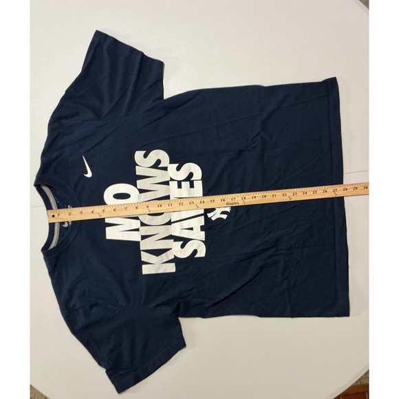 Nike Mens New York Yankees Mariano Rivera Mo Knows Saves T-Shirt Navy Blue XL - Picture 4 of 5